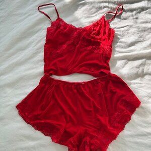 Victoria secret sleep short and cami set